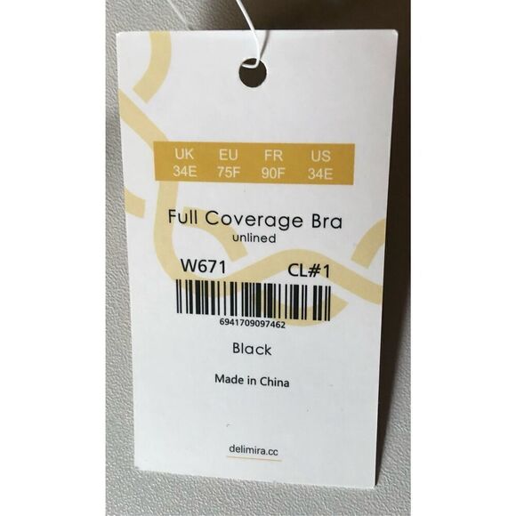 Delimira Bra Size 34E - Picture 3 of 4